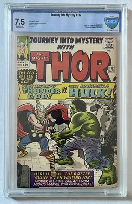 Journey Into Mystery #112 CBCS 7.5 Original Of Loki Classic Thor Vs Hulk Cover - Image 1 of 2