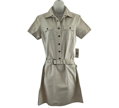 Vestido Camisa Polo Ralph Lauren Vintage Talla 6 Cinturón Utilitario Gorpcore Y2K Nuevo con Etiquetas Foto 1 de 4