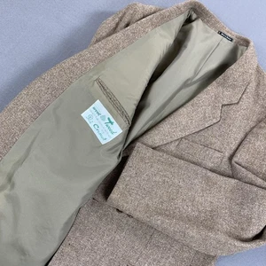 Blazer Crescent Tweed Para Hombres 46 R Marrón Pura Lana Nueva Hecho en Irlanda Dos Botones - Imagen 1 de 18