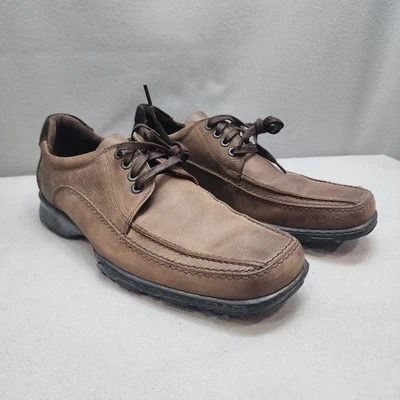 Zapatos de vestir Kenneth Cole Reaction Oxford de cuero marrón con corbata para hombre talla 11 Foto 1 de 4