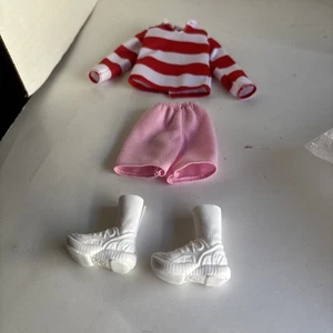 Barbie Ken Fashionista 241 Clothing For Doll Striped Top Shorts Shoes New - Bild 1 von 8