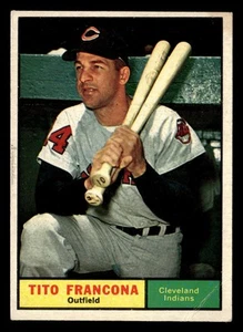 1961 Topps Tito Francona #503 en muy buena condición Cleveland Indians - Imagen 1 de 2