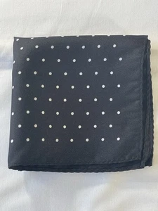 Gepunktetes Einstecktuch/Taschentuch - schwarz/weiß - Bild 1 von 4