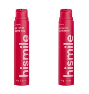 2 X Hismile Red Velvet Whitening Toothpaste Genuine 60g Each RRP £18 - Picture 1 of 1