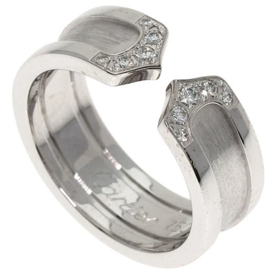 Anillo CARTIER C2 Diamante #49 Anillo Oro Blanco K18 Damas [Usado] Foto 1 de 4