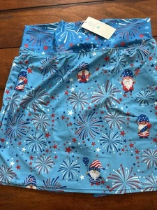 Skort Obsession Damen Skort - Amerika Sterne und Wichtel Muster - Bild 1 von 4