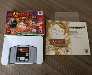 Worms Armageddon - Nintendo 64 N64 COMPLETO en Caja Auténtico - ¡BONITO! - Imagen 1 de 12