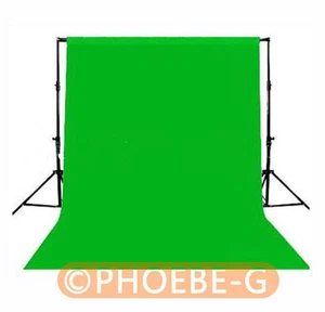 Photography Chromakey Backdrop 1.8m x 2.8m Green 100% Cotton Muslin background - Picture 1 of 1