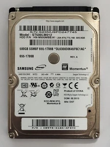 ST500LM012, PN: HN-M500MBB/A1, FW: 2AR30007, Samsung 500Gb 2.5" SATA HDD - Bild 1 von 2