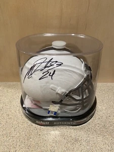Penn State University NCAA Miles Sanders Autographed Schutt Mini Helmet, JSA COA - Picture 1 of 8