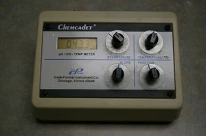 COLE-PARMER INSTRUMENT CO, CHEMCADET pH ION TEMP METER LIMITED TESTING AND WORKS - Picture 1 of 9