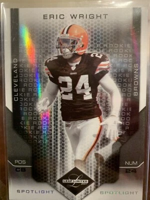 2007 Leaf Limited Silver Spotlight Eric Wright 18/20 Cleveland Browns - Image 1 of 2