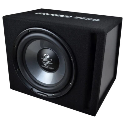 GROUND ZERO GZIB 30BR - 30cm Auto Gehäuse Bassreflex Subwoofer 350W - Bild 1 von 2