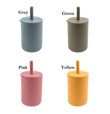 Baby Silicone Sippy Cup Toddler Tumbler No Spill Training Drinking Bottle 170ml - image 1 of 4