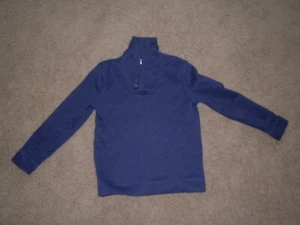 OLD NAVY boys SWEATER size 8 Pullover fleece-lined navy blue long sleeve - Picture 1 of 3