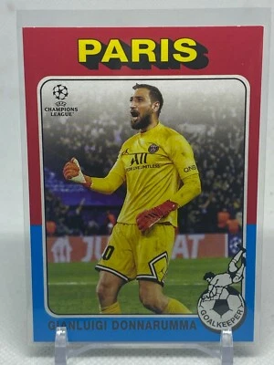 2021-22 UEFA Champions League 1975 Topps Footballers #75-18 Gianluigi Donnarumma Foto 1 de 2