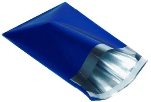 Metallic Blue Foil Mailing Bags 16 x 21" 400 x 525mm  Choose Qty - Picture 1 of 1