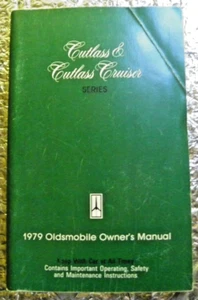 1979 Oldsmobile Cutlass & Cutlass Cruiser Owners Manual Factory Original Guide - Picture 1 of 4