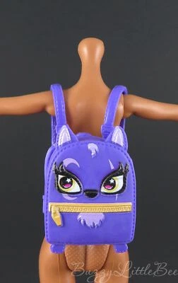 Clawdeen Wolf Faboolous Pets Purple Backpack Monster High Doll G3 - Image 1 of 3