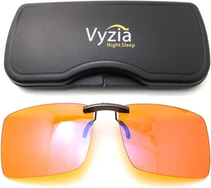 Clip on Blue Light Blocking Glasses for Sleep | Fits over Glasses, Orange Len... - Picture 1 of 12