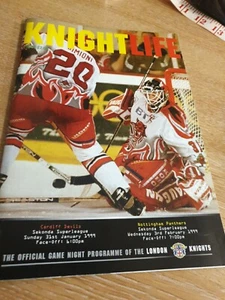 London Knights Eishockey Programm 1999 - Bild 1 von 4