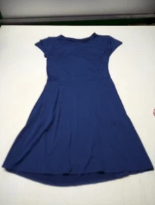 Reel Legends Free line Women’s Midi Short Sleeve Dress Size Large Blue  - Picture 1 of 4
