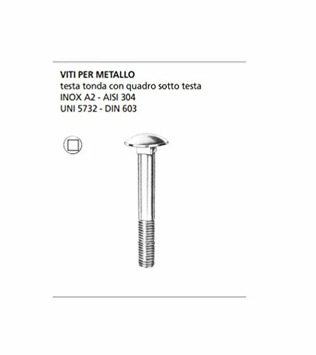 BLISTER 3 VITI PER METALLO TESTA TONDA M8 x 30 mm INOX - 0009284.IX - Immagine 1 di 1