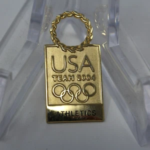 Vintage Team USA Athletics 2004 Athens Greece Olympics Gold Pin - Picture 1 of 2