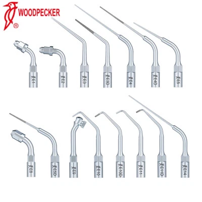 WOODPECKER Dental Ultrasonic Scaler Endodontics Tip E1 E2 E4D E8 E9 E10D E11 E14 - Image 1 of 4