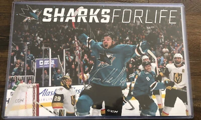Tomas Hertl Autographed Signed 11 1/2”x 17” Photo NHL San Jose Sharks - Image 1 of 4