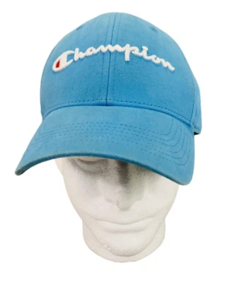Champion Logo Bebé Azul Algodón Ajustable Curvo Bill Gorra de Béisbol Foto 1 de 4