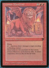 Crimson Manticore Legends NM Red Rare MAGIC GATHERING CARD (ID# 240757) ABUGames