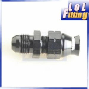 AN6 Male To 5/16" (8mm) Tube Hard Line Adapter Fitting Black - Picture 1 of 4