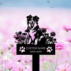 Custom Australian Shepherd Dog Memorial Stake,Dog Name Sign,Sympathy Sign