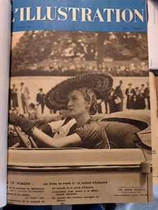 Bound Volume of L'Illustration Magazine, July-Sept. 1938 WW2 - Picture 1 of 21