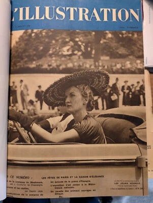 Bound Volume of L'Illustration Magazine, July-Sept. 1938 WW2 - Image 1 of 4