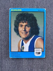 1982 WAFL Scanlens #76 Geoff Cassidy East Fremantle