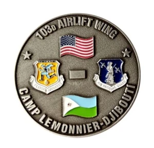 USAF ANG Connecticut Air National Guard 103rd Airlift Wing EACT Einsatzmünze - Bild 1 von 2