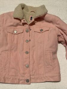 GAP girl's XXL  Size 14-16Gap Kids pink sherpa lined corduroy jacket