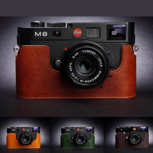 Genuine Leather Half Camera Case Bag Cover For Leica M8/ M9/ M9P/ M-E (typ220) - Picture 1 of 22