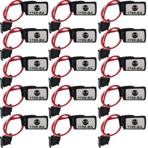 Li-ion battery 15pcs 1769-BA 3V 1000mah Battery with Black Plug Non-rechargeable - Picture 1 of 4