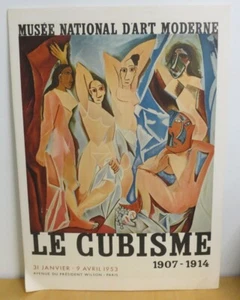 ORIGINAL 1953 Picasso Le Cubisme 1907- 1914 Poster Musee National D'Art Moderne - Picture 1 of 6