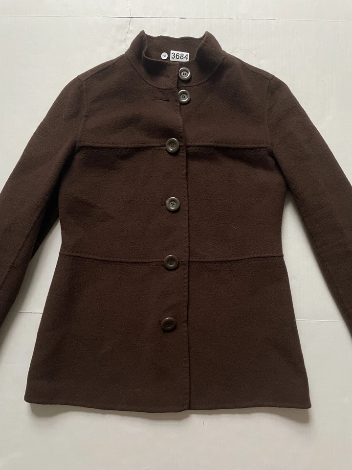 Charter Club Suéter Mujer 2P Marrón Chocolate Lana Hervida Chaqueta Larga Foto 1 de 4