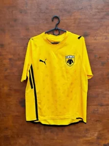 AEK ATHENS GREECE 2009/2010 HOME FOOTBALL SHIRT JERSEY PUMA M - Picture 1 of 11