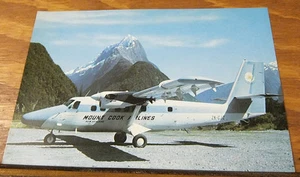 1970 FARBPOSTKARTE/MT COOK AIRLINES/DEHAVILLAND TWIN OTTER FLUGZEUG/NEUSEELAND - Bild 1 von 1