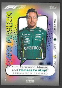 2025 Topps Turbo Attax #252 Fernando Alonso Meme Mayhem - Picture 1 of 3