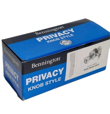 Lot 6 Privacy Door Knobs Style Grade 3 Stain Nickel For 2-3/8" & 2-3/4" backset - Image 1 of 4