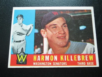 Tarjeta de béisbol Harmon Killebrew 1960 Topps # 210 en muy buena condición Foto 1 de 4