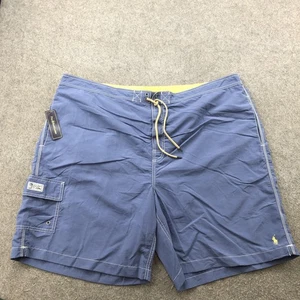 Polo Ralph Lauren Shorts Mens 4XB Blue Swim Trunks Board Big & Tall Drawstring - Picture 1 of 11