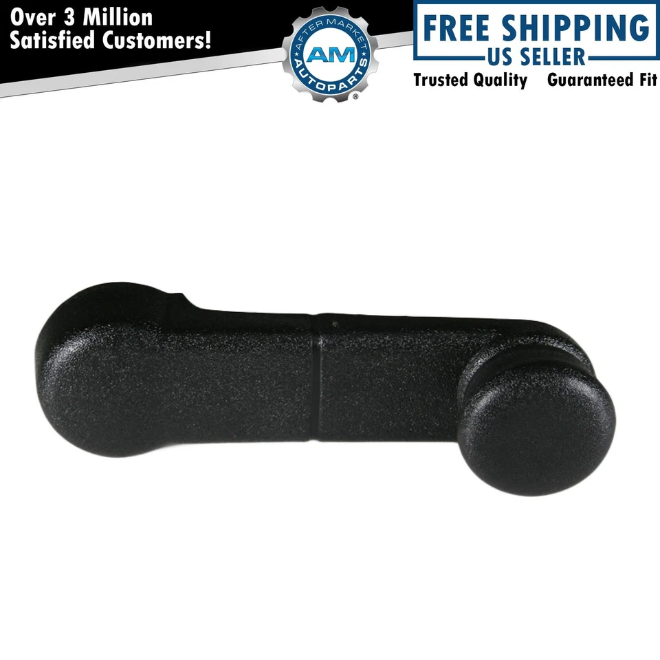 Manivela de ventana de puerta interior negra para camioneta Mustang F150 F250 86-08 Foto 1 de 2